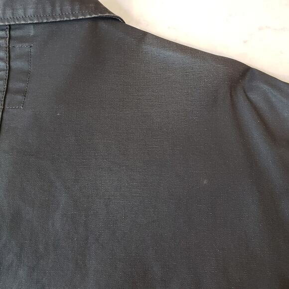 G-STAR Chore Worker Jacket Field Coat Waxed Canvas Black Men's Large - Picture 15 of 16